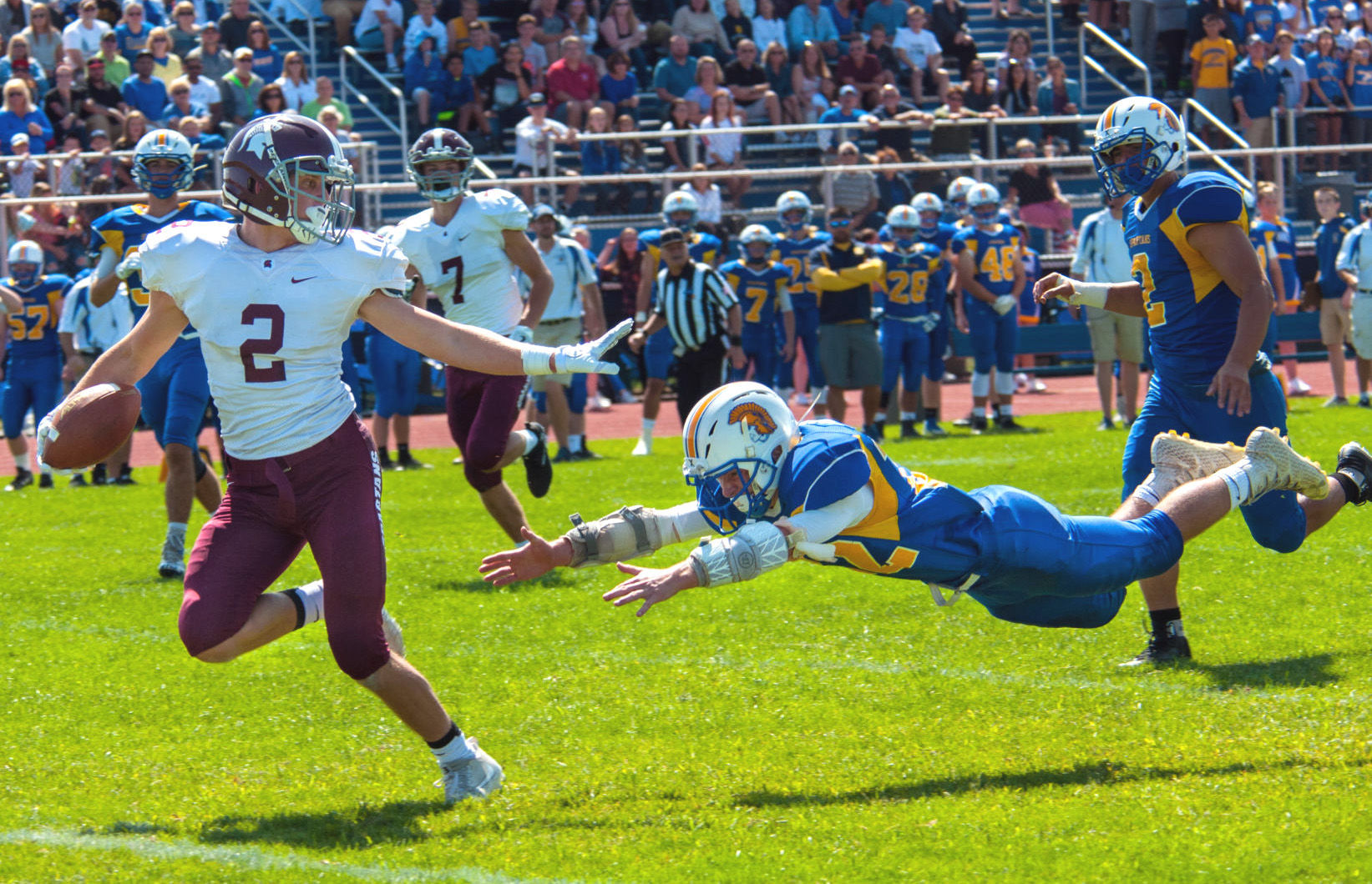 Queensbury football vs. Burnt Hills